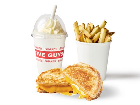 Kids Grilled Cheese with Shake