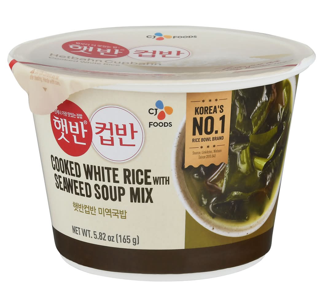 CJ Foods Cooked White Rice With Seaweed Soup Mix