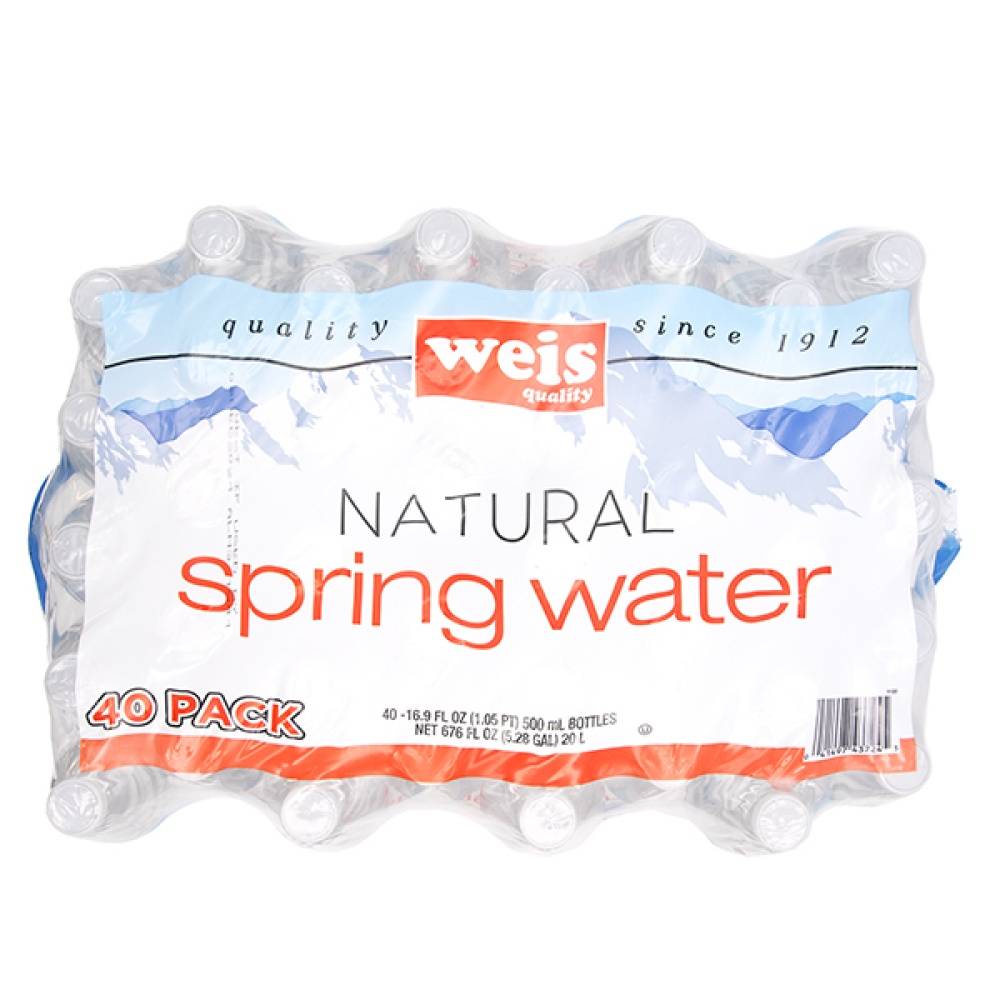 Weis Natural Spring Water (40 x 16.9 fl oz)