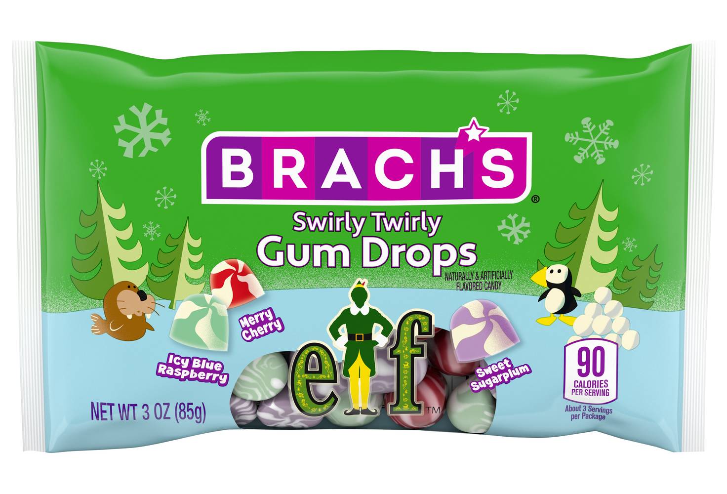 Brach's Holiday Swirly Twirly, Gum (3 oz)