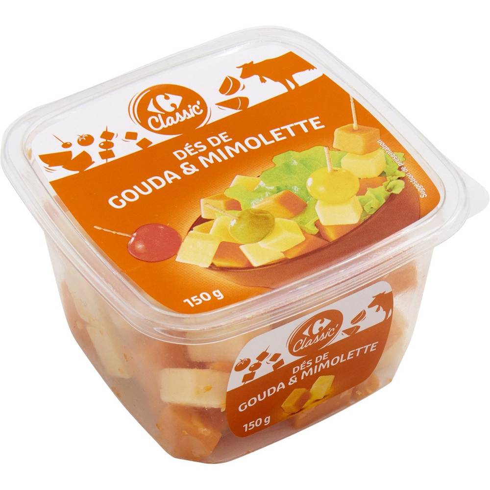 Carrefour - Fromage apéritif : gouda & mimolette (150g)