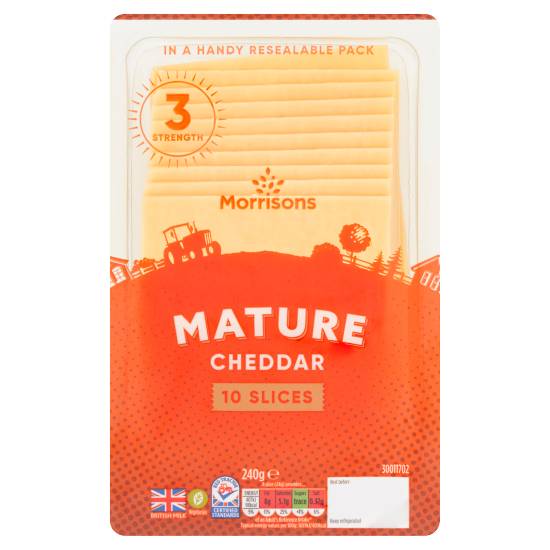 Morrisons Mature Cheddar Cheese (10 pack)