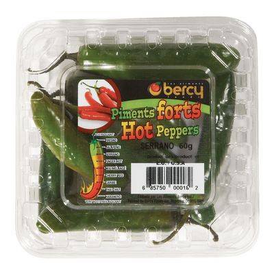 Piment Serrano (60 g) - Serrano peppers (60 g)