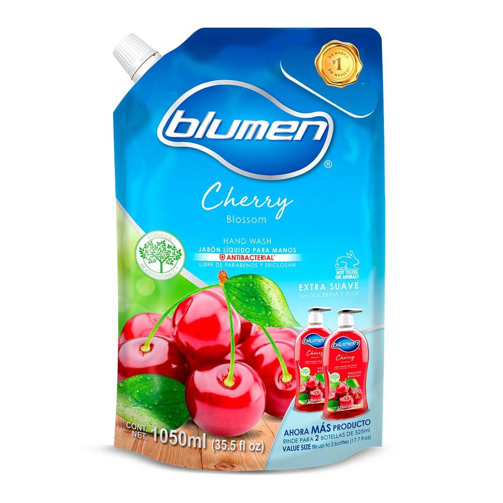 Blumen · Jabón líquido humectante para manos, cherry blossom (1,05 L)