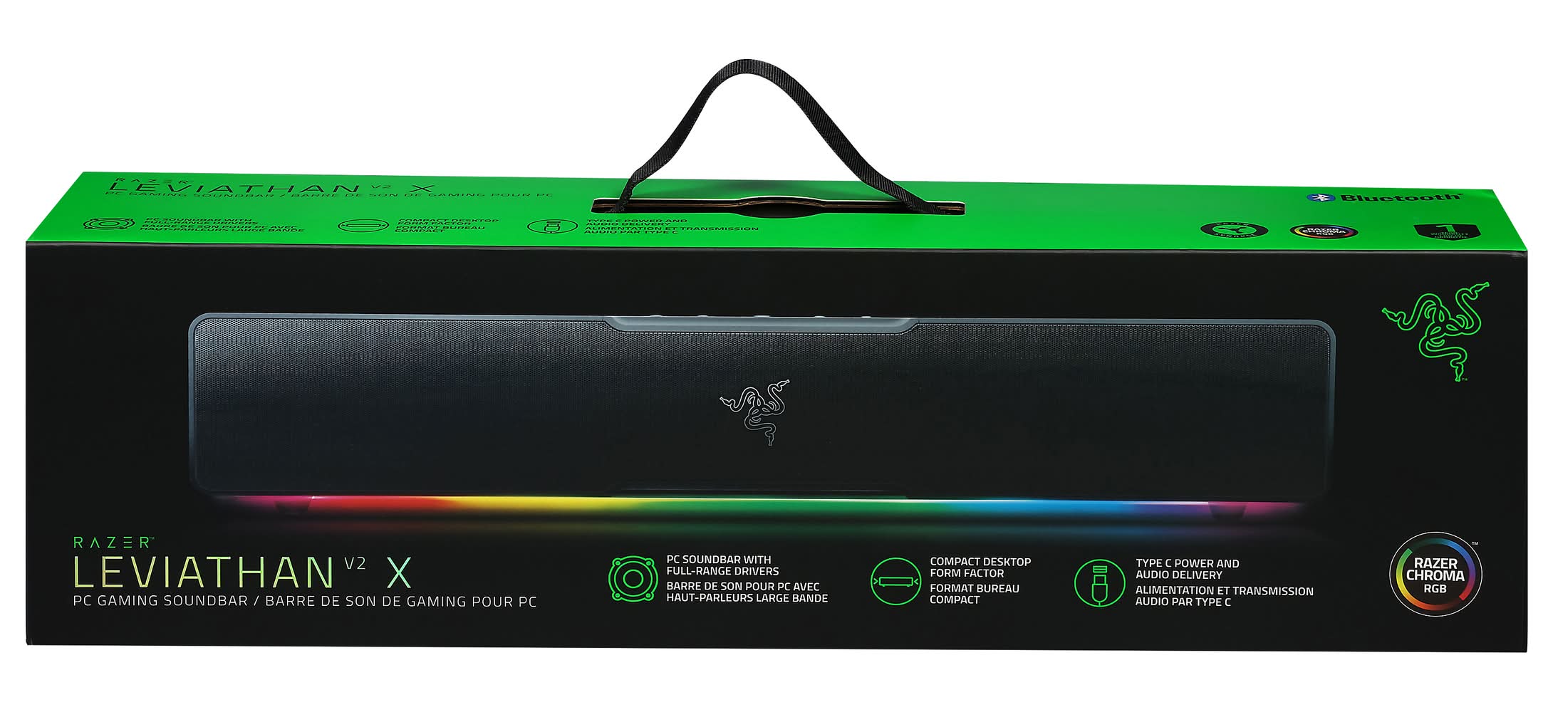 Razer Leviathan V2 X Usb Type C Pc Soundbar