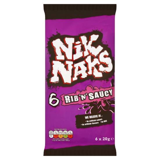 Nik Naks Rib 'N' Saucy Crisps (corn)