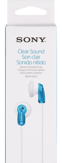 Sony Fashion Earbuds Stereo Headphones, Blue- White