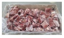 Goat Cubes, Bone-in - 15 lbs (1 Unit per Case)