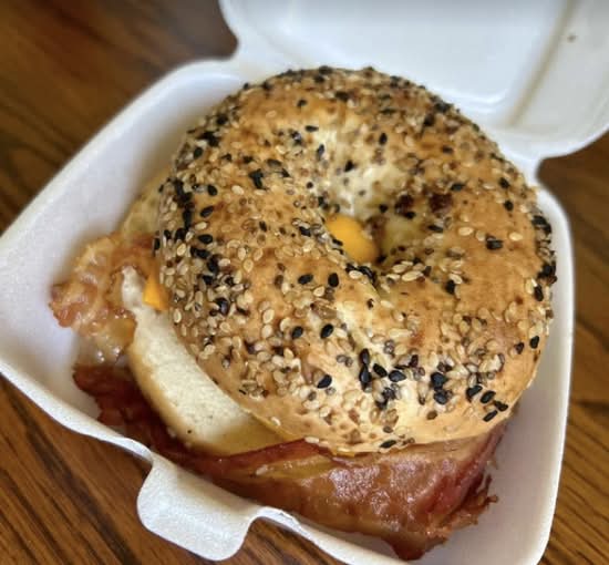 Bacon, Egg, & Cheese Plain Bagel