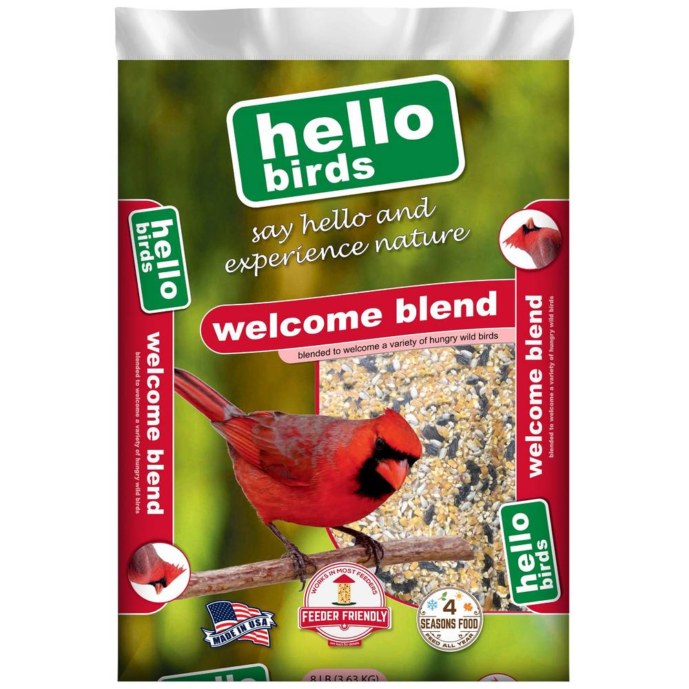 Red River Commodities Hello Birds Welcome Blend Wild Bird Seed 8-lb | 009564