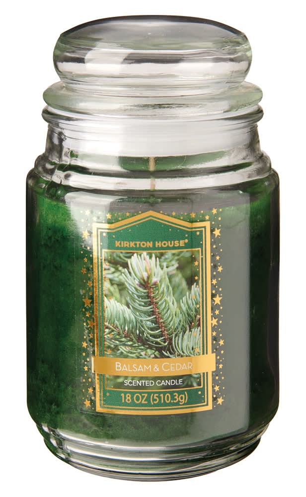 Kirkton House Holiday Scented Candle, Balsam-Cedar (18 oz)