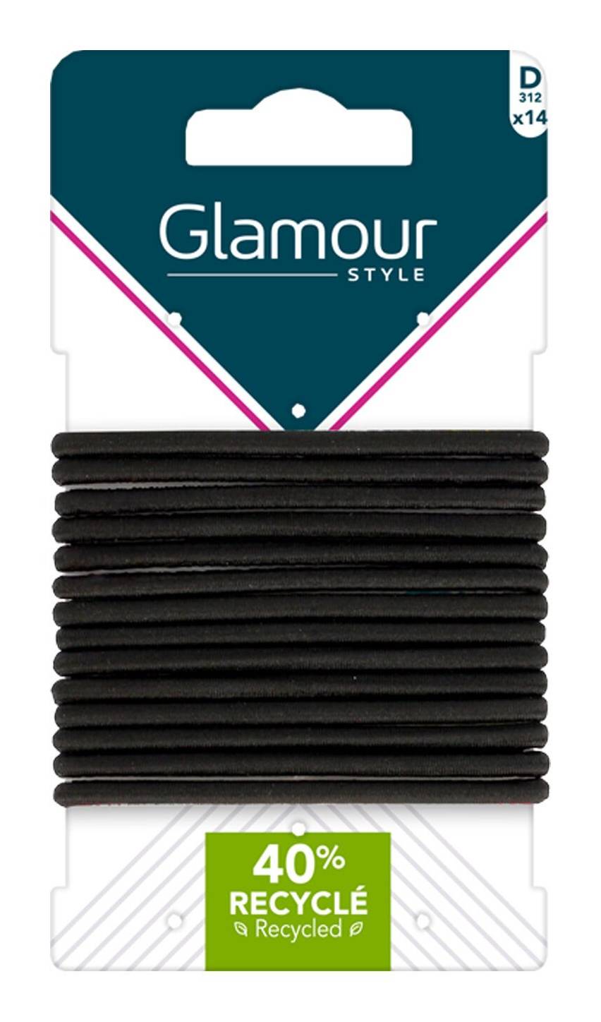 Glamour Style - Élastiques semi épais, noir (14)