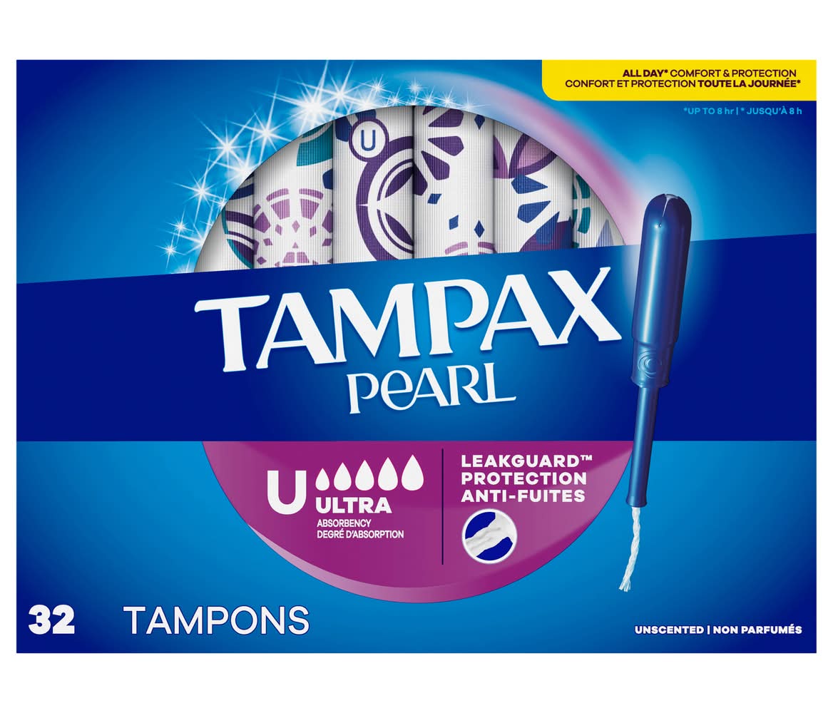 Tampax Pearl Ultra Leakguard Protection Tampons (0.73 lbs, 32 ct)