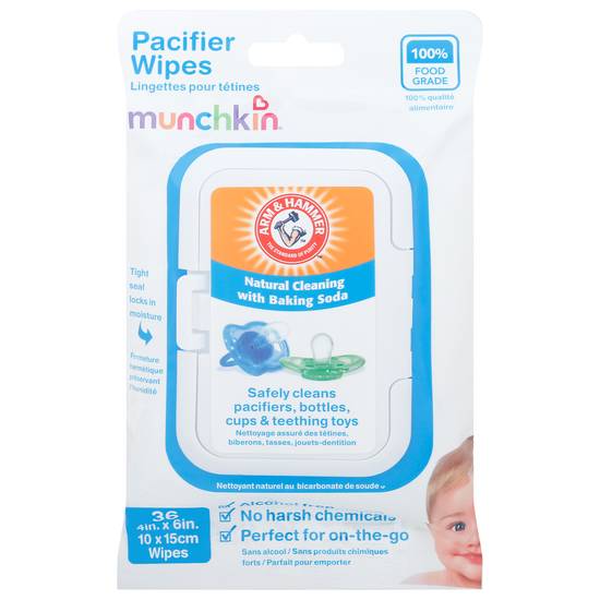 Munchkin Natural Cleaning With Baking Soda Pacifier Wipes (36 ct)