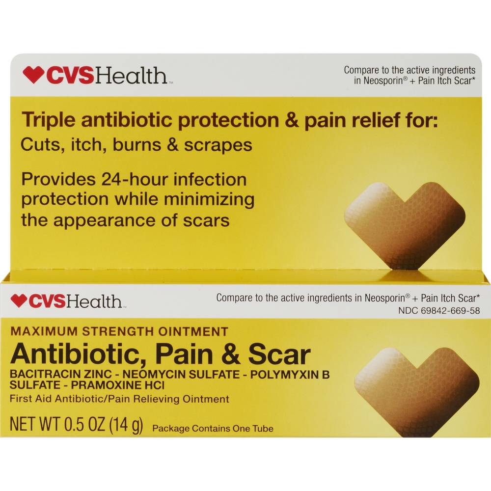 CVS Health Antibiotic Pain & Scar Ointment (0.5 oz)