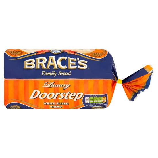 Brace's Family Bread Luxury Doorstep White Sliced Bread 800g