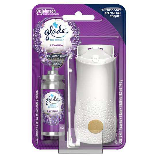 Glade kit odorizador fragrância de lavanda em refil + aparelho