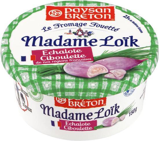 Paysan breton - le fromage fouetté madame loïk - echalote ciboulette - 150g