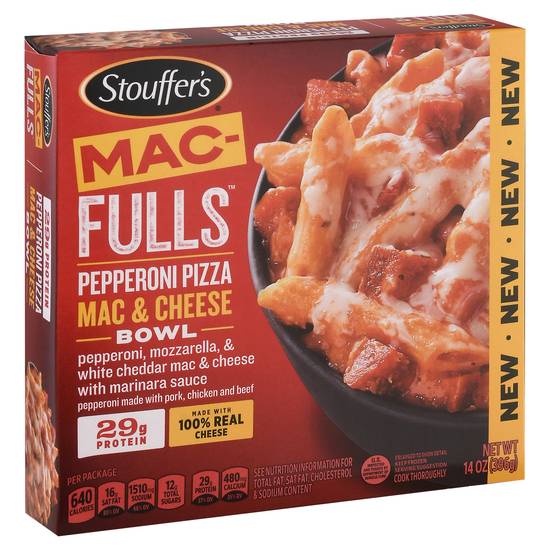 Stouffer's Mac-Fulls Pepperoni Pizza Mac & Cheese Bowl