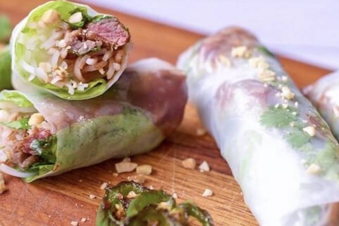 A3. BBQ Pork Fresh Rolls (2)