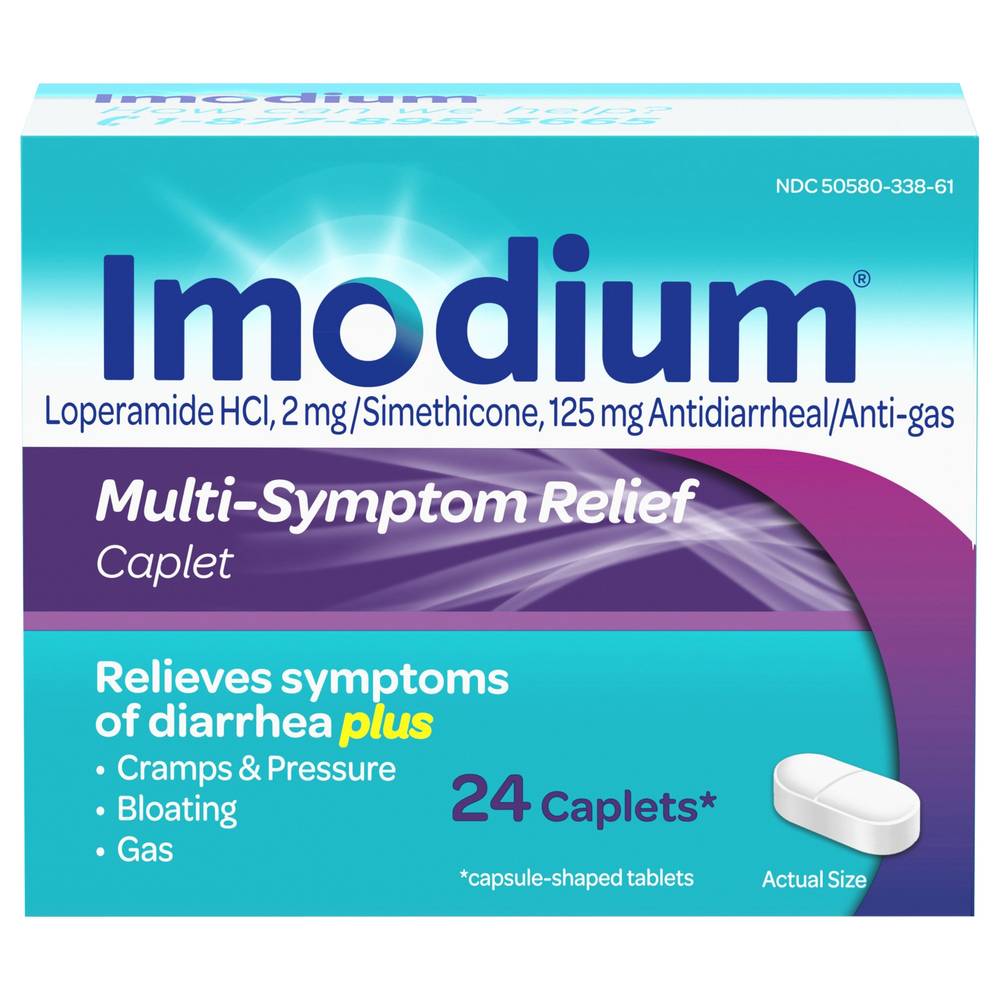 Imodium Caplets Multi-Symptom Relief (24 ct)