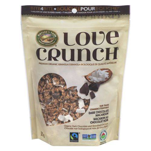 Love crunch barres granola love crunch au macaron au chocolat noir (325 g) - dark chocolate macaroon granola (325 g)