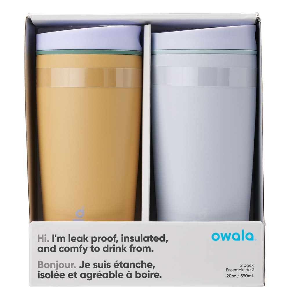 Owala - Ensemble De 2 Tasses De Voyage Smoothsip De 590 Ml (20 Oz) / Owala Smoothsip 590 Ml (20 Oz.) Travel Mug, 2-Pack