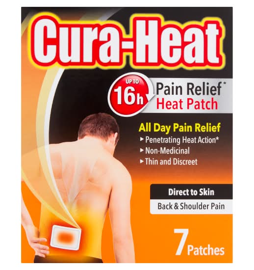 Cura-Heat Pain Relief Heat Patch Back and Shoulder Patches (7 pack)
