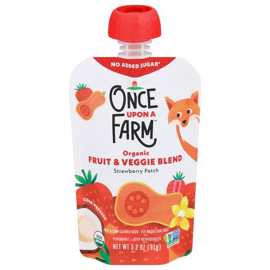 Once Upon a Farm Organic Fruit & Veggie Blend (strawberry)