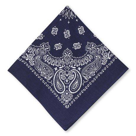 George Men''S Printed Bandana (Color: Blue, Size: One Size)