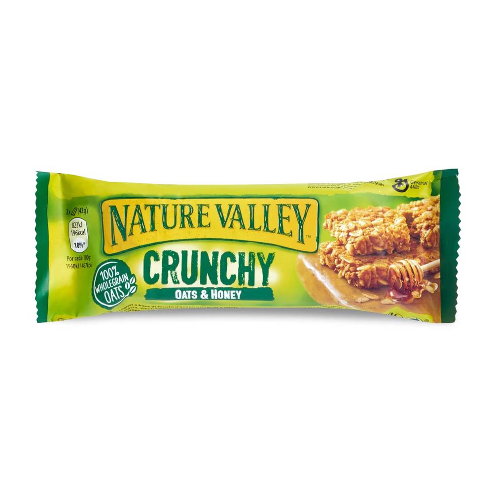 Barrita De Cereales De Avena Y Miel Crunchy Nature Valley Caja 42 G