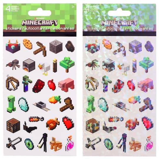 Mojang Minecraft Stickers, 4" x 8" (4 ct)