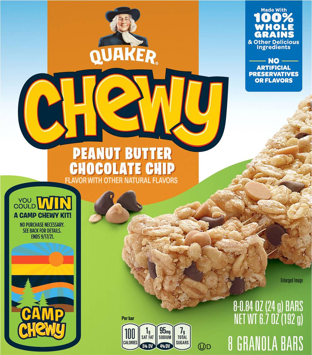 Quaker Chewy Granola Bars (peanut butter-chocolate chip)