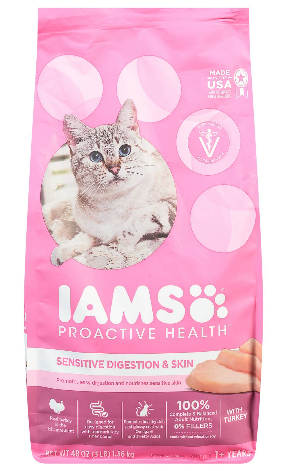 Iams Proactive Health Adult Sensitive Turkey Cat Food