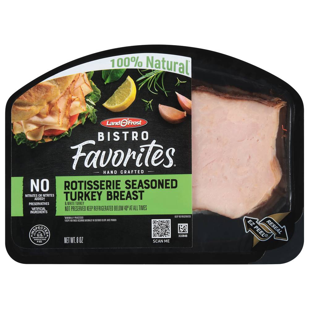 Land O' Frost Bistro Favorites Rotisserie Seasoned Turkey Breast (8 oz)