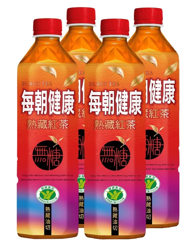 每朝健康熟藏紅茶(無糖) 650ml <650ml毫升 x 1 x 4Bottle瓶>