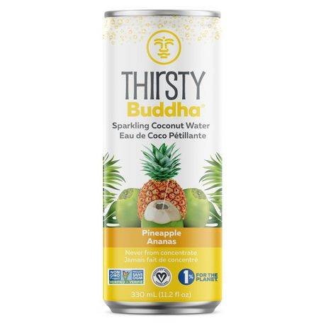 Thirsty Buddha Sparkling Coconut Water With Pineapple (330 ml)