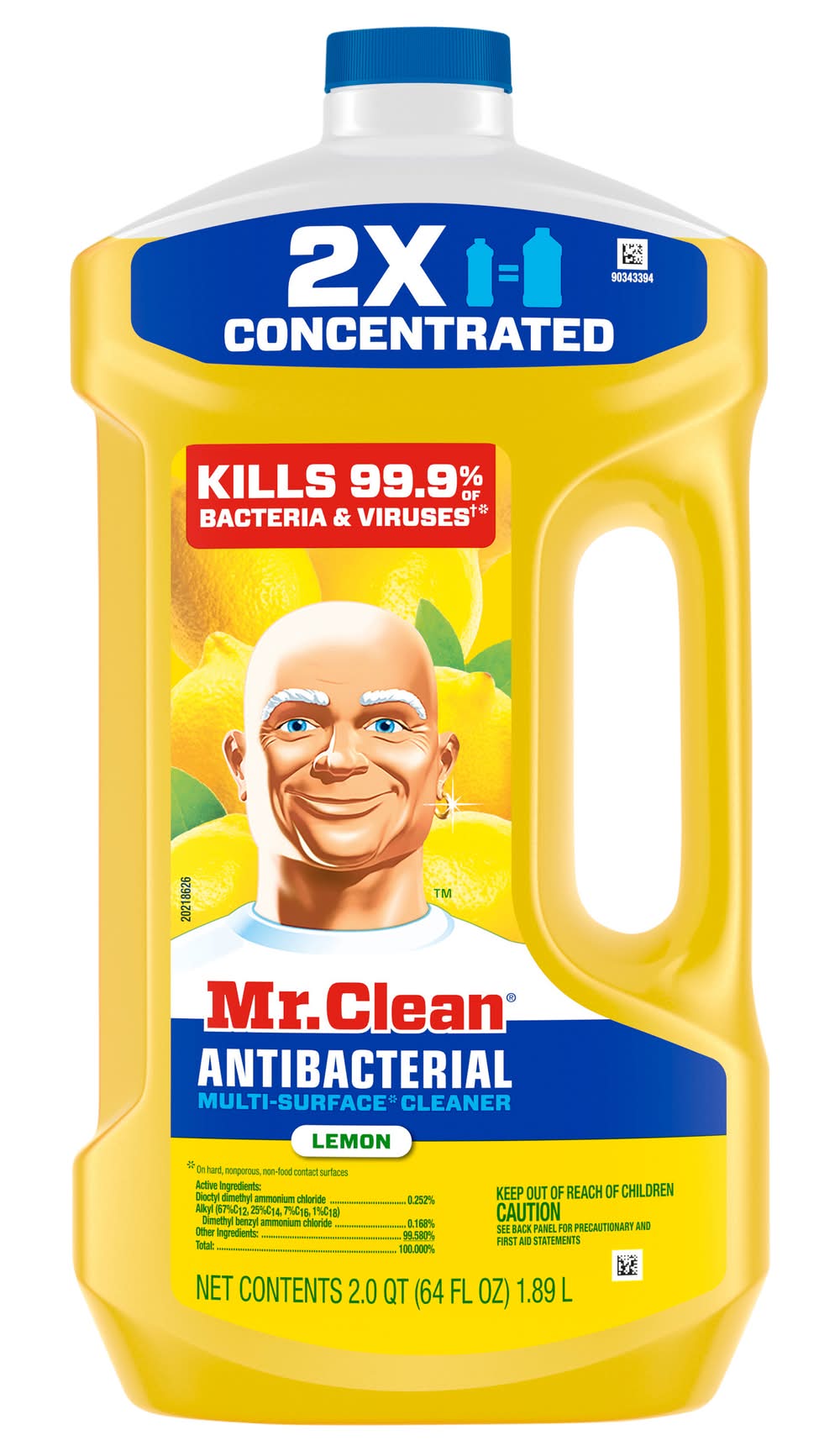 Mr. Clean Antibacterial Multi Surface Cleaner, Lemon (64 oz)
