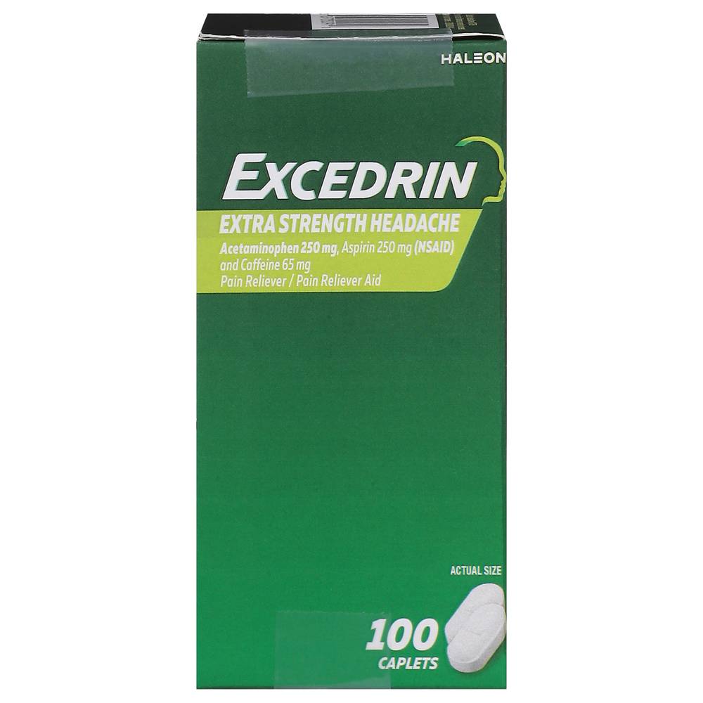 Excedrin Extra Strength Pain Reliever/Pain Reliever Aid Caplets (3.52 oz)