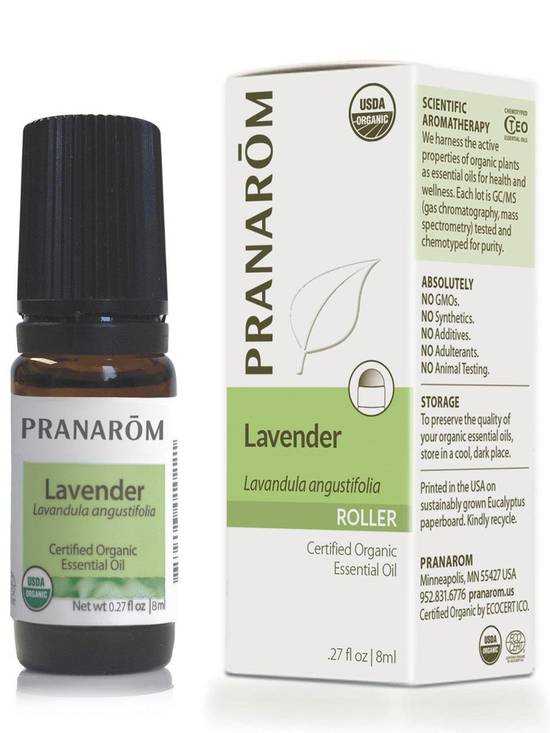 Pranarom Organic Lavender Roller (0.3 fl oz)