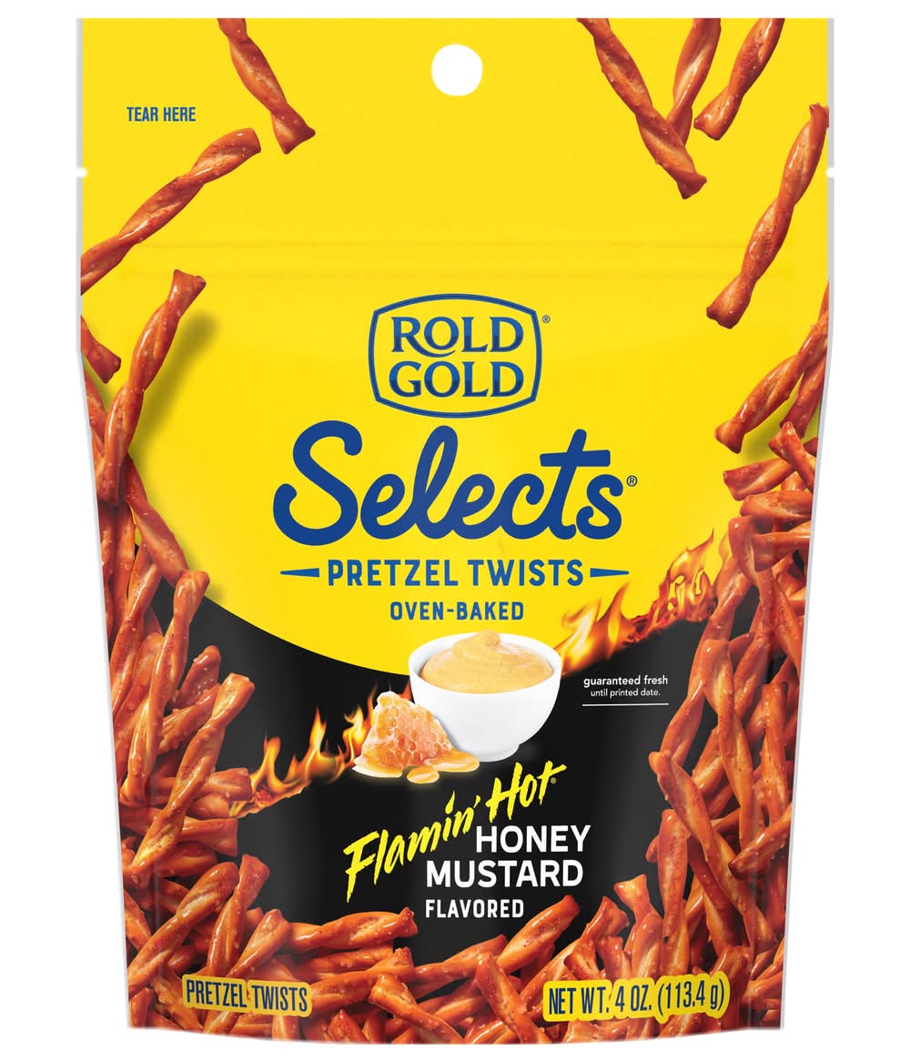 Rold Gold Selects Oven Baked Pretzel Twists, Flamin' Hot Honey Mustard (4 oz)