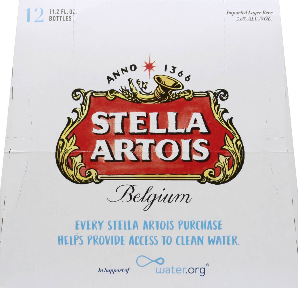 Stella Artois Belgium Lager Beer (12 ct, 11.2 fl oz)