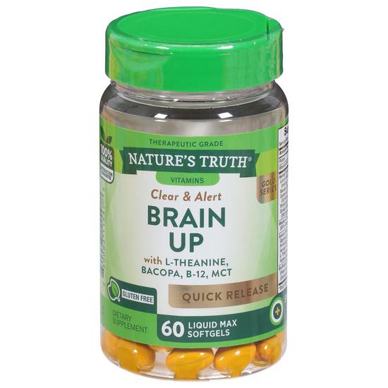 Natures Truth Brain Up With L-Theanine Bacopa (60 ct)