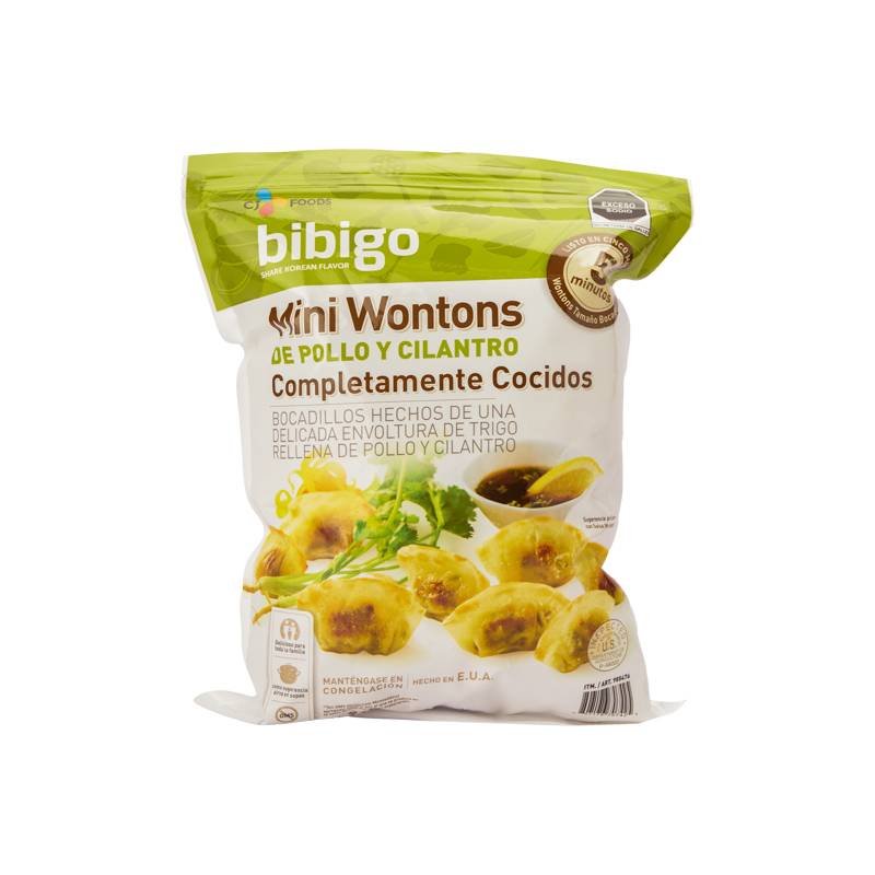 bibigo · Mini wonton con pollo y cilantro (910 g)