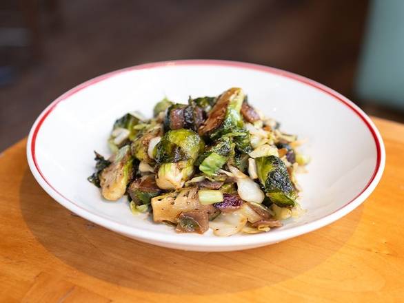 Large Warm Brussels Sprouts & Cabbage Salad