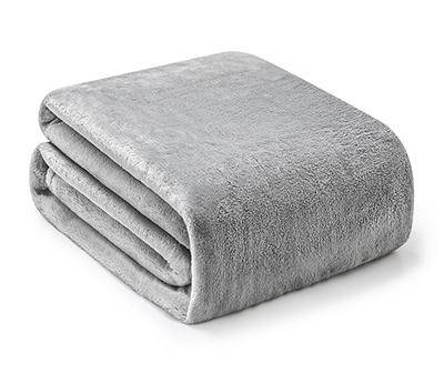 Broyhill Plush Velvet Blanket (queen/king/gray)