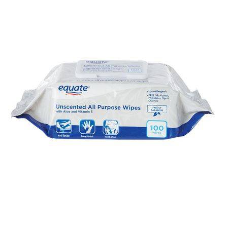Equate All Purpose Wipes Unscented (100 g)