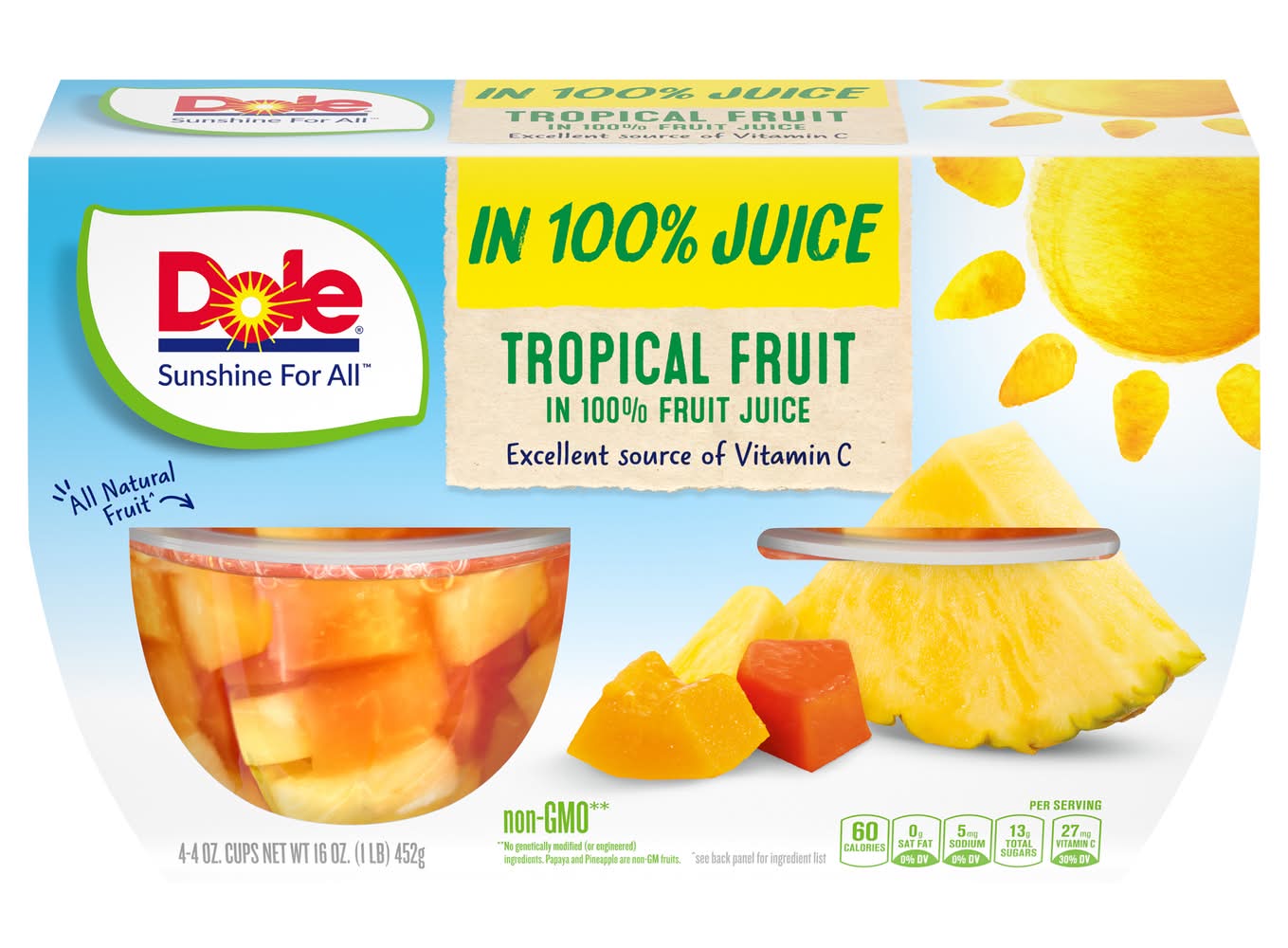 Dole Tropical Fruit Juice (16 oz, 4 ct)