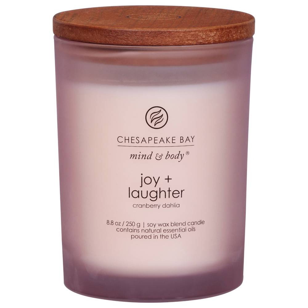 Chesapeake Bay Mind & Body Joy + Laughter Cranberry Dahlia Candle (8.8 oz)