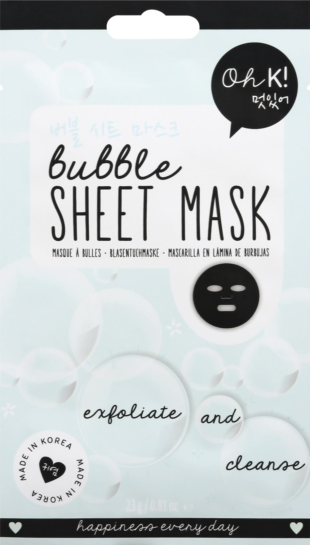 Oh K! Bubble Sheet Mask (0.81 oz)